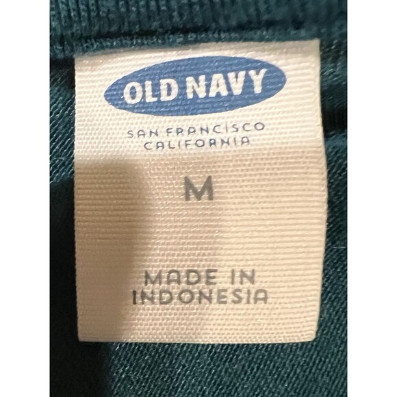 Old Navy Teal Long Sleeve Faux Wrap Dress Size Medium - Picture 5 of 6